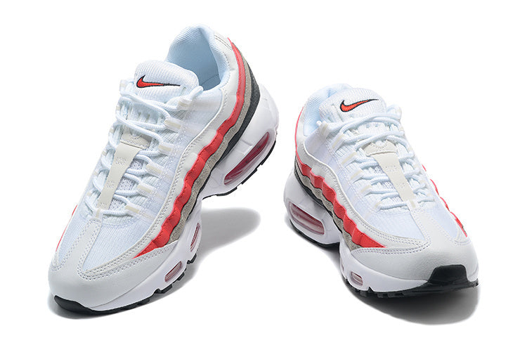 Nike Air Max 95 White Varsity Red Particle Grey