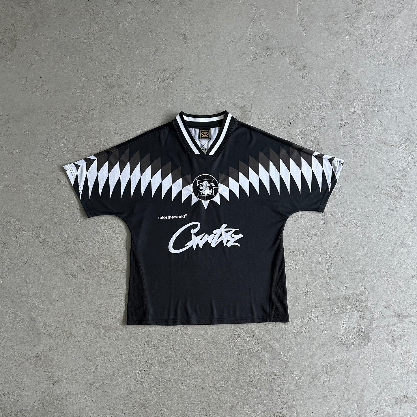 Corteiz Club RTW Football Jersey Black