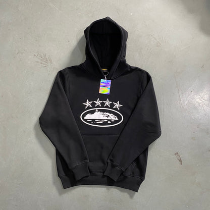 Corteiz 4Starz Alcatraz Hoodie Black