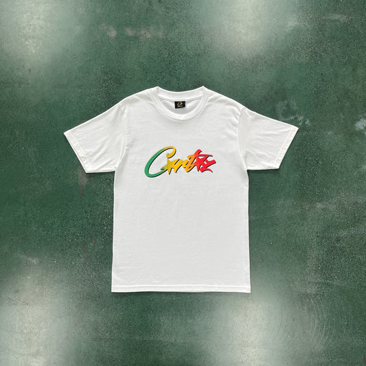 Corteiz Allstarz Gradient Carni Tee White