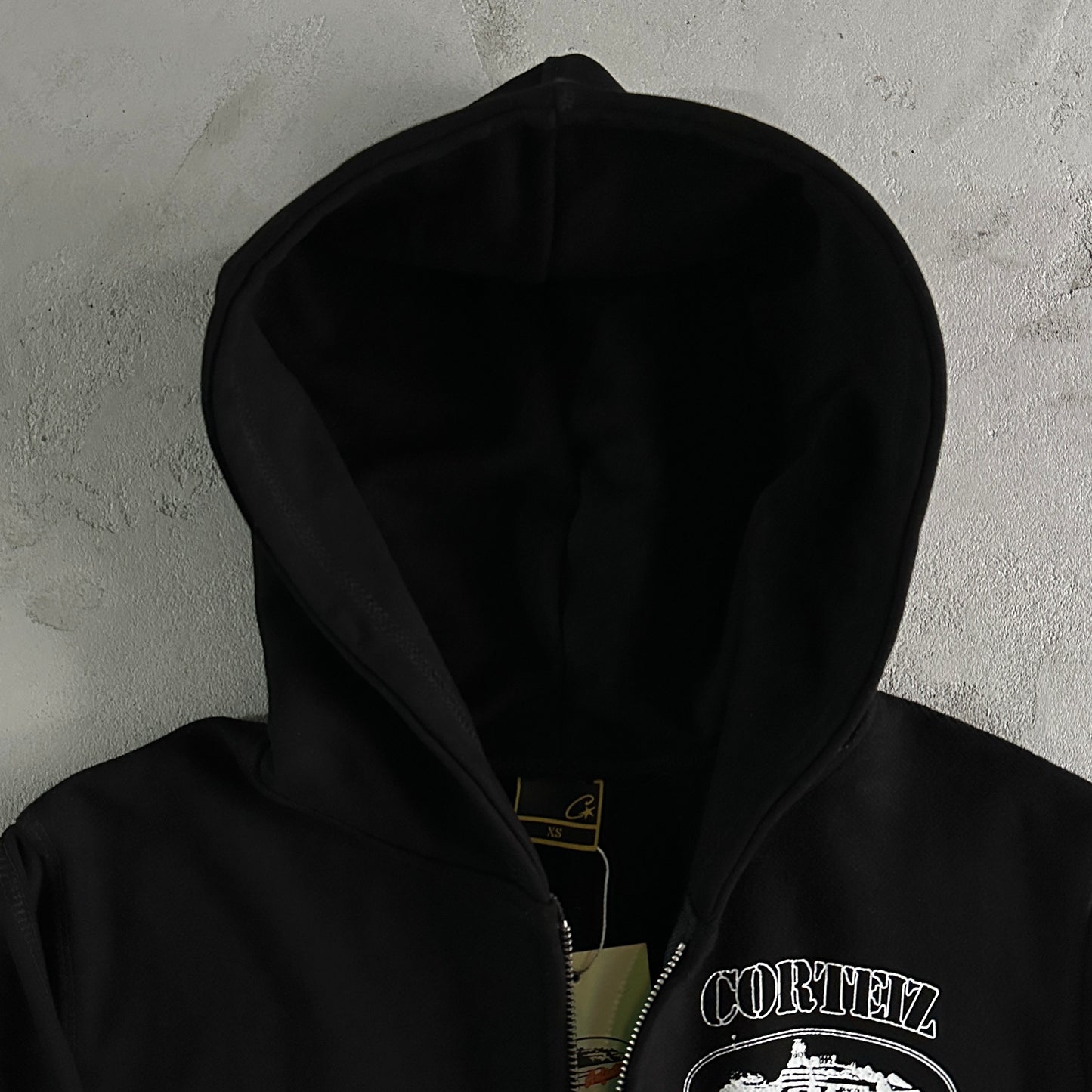 Corteiz Superior V2 Zip-Up Hoodie Black