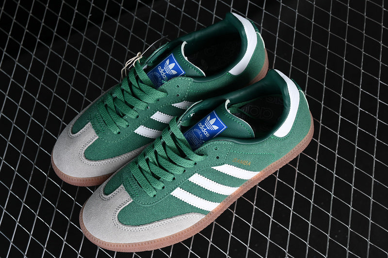 Adidas Samba Collegiate Green Gum Grey Toe