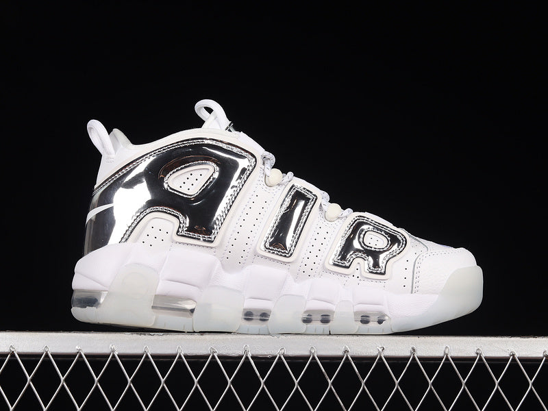 Nike Air More Uptempo Chrome White