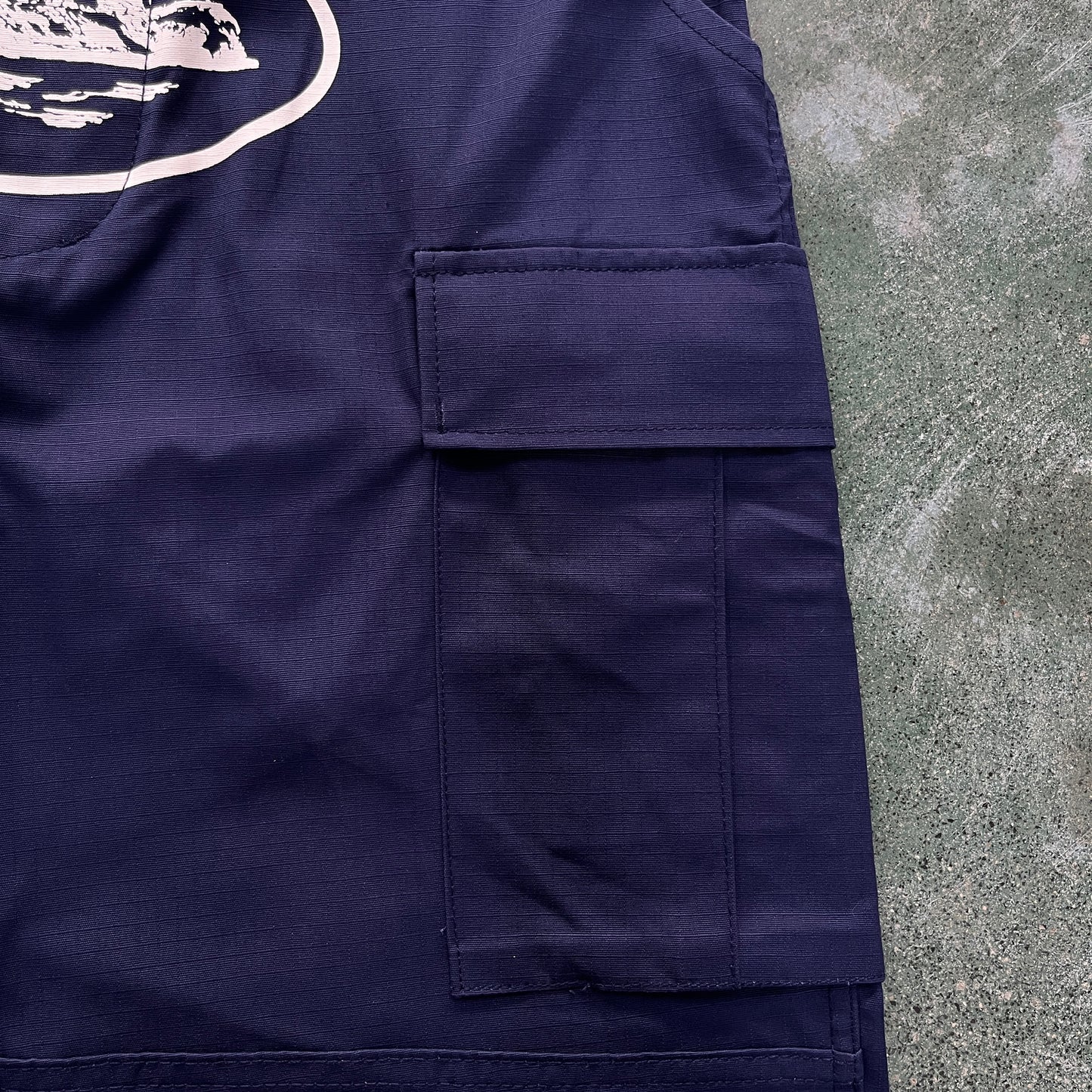 Corteiz Guerillaz Cargo Pants Navy