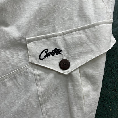 Corteiz Storm Cargo Pants White