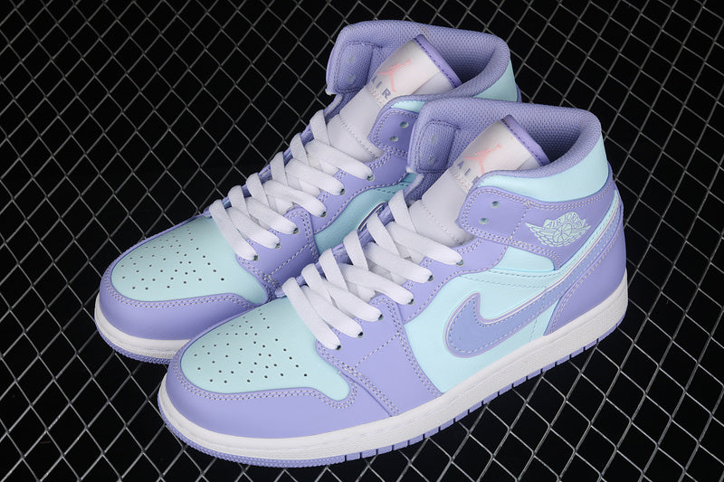 Jordan 1 Mid Purple Aqua