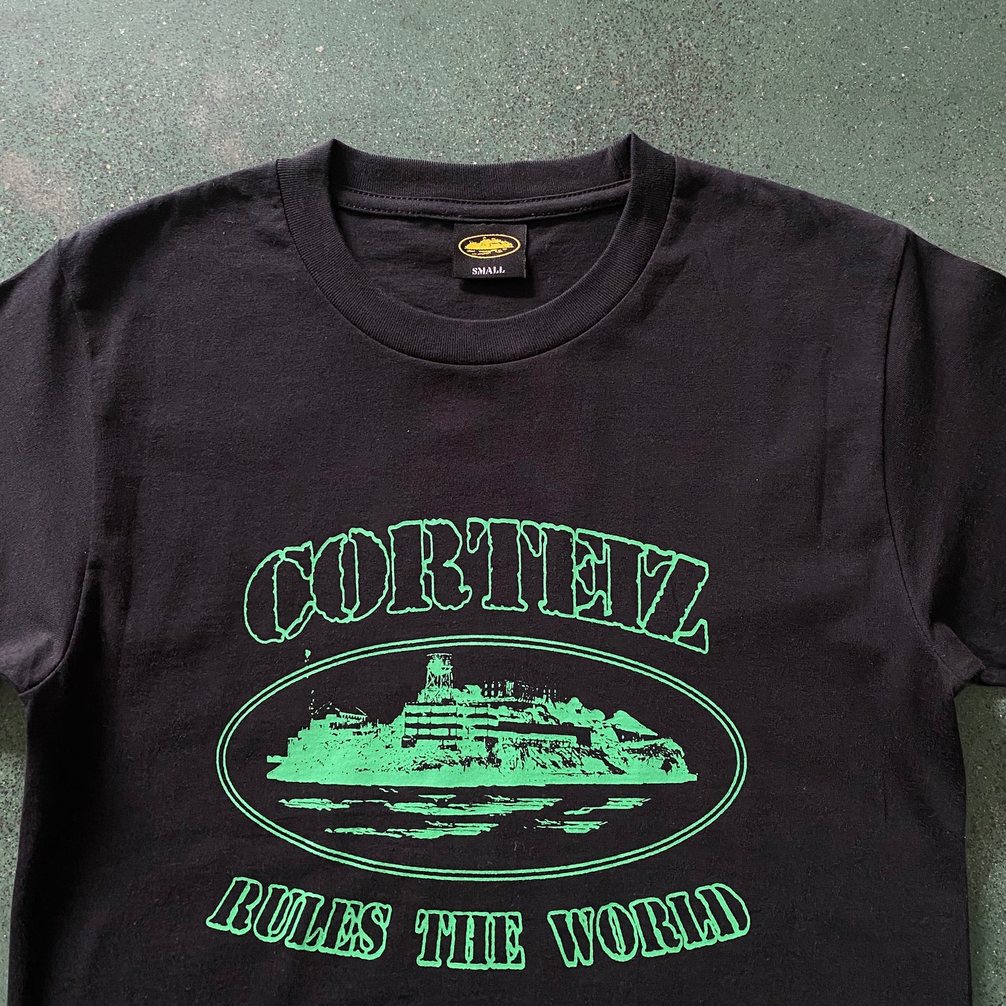 Corteiz Alcatraz Tee Black Green