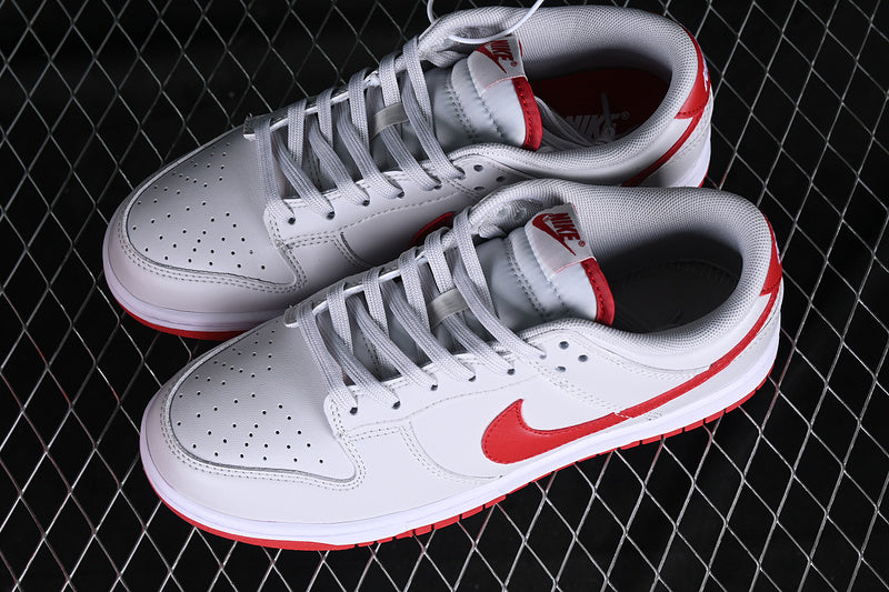 Nike Dunk Low Vast Grey Varsity Red