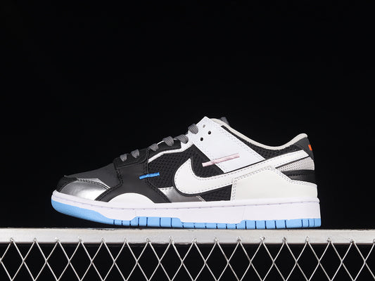 Nike Dunk Low Scrap Black Neutral Grey University Blue White