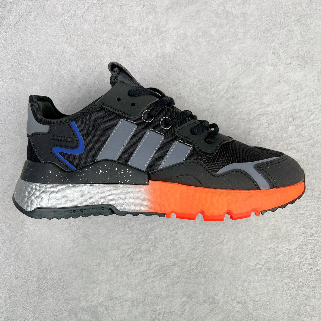 Adidas Nite Jogger Black Orange Silver