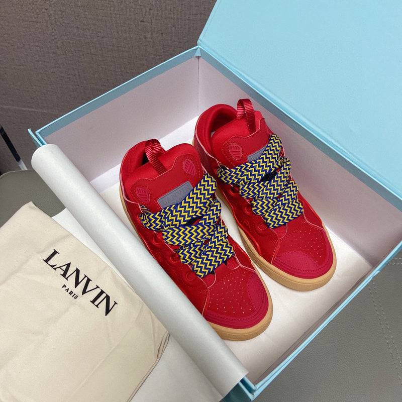 Lanvin Leather Curb Poppy Red