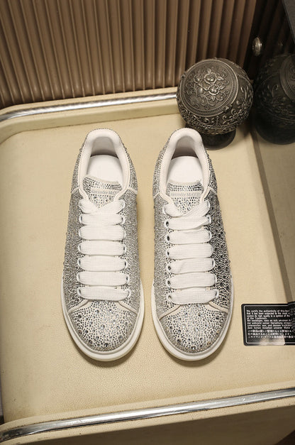 Alexander McQueen Oversized Silver Holographics Glitter