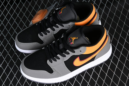 Jordan 1 Retro Low Light Graphite Vivid Orange