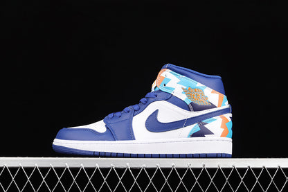 Jordan 1 Mid Geometric Print