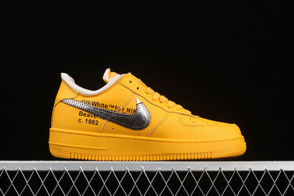 Nike Air Force 1 Low Off-White ICA University Gold