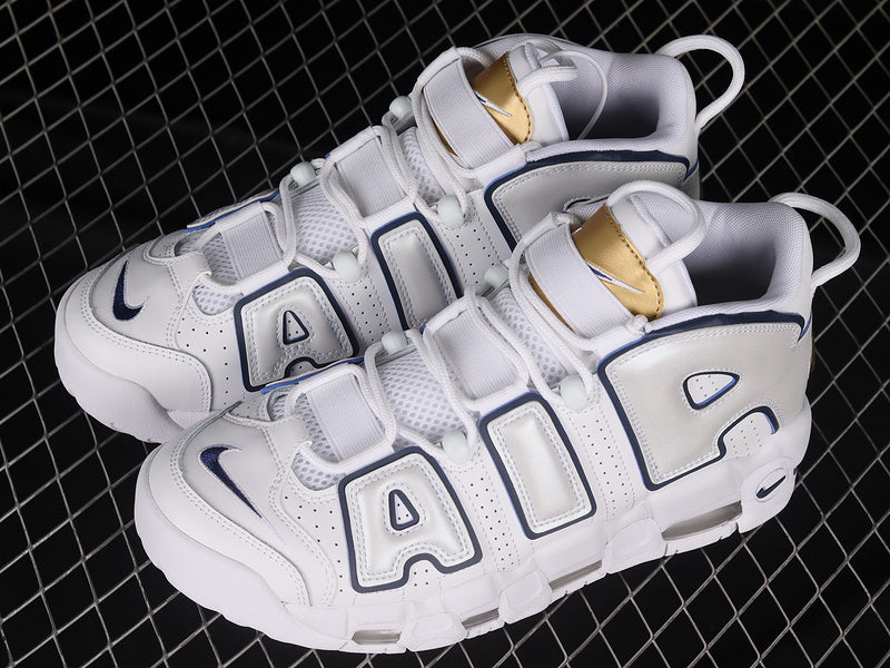 Nike Air More Uptempo White Midnight Navy