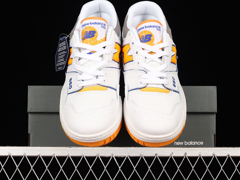 New Balance 550 White Vibrant Orange