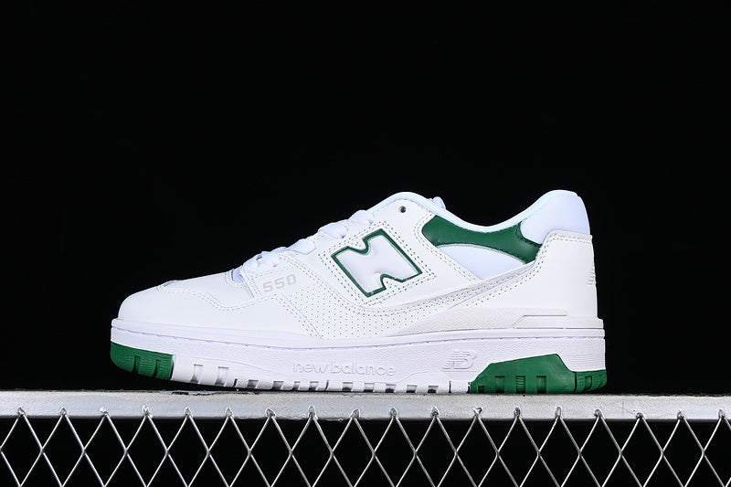 New Balance 550 White Classic Green