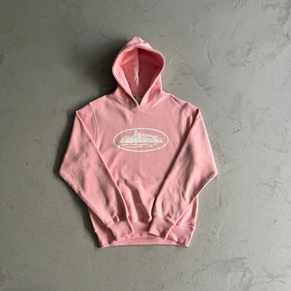 Corteiz Alcatraz Hoodie Baby Pink