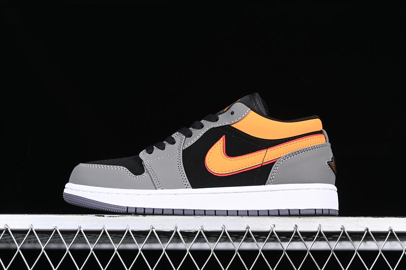 Jordan 1 Retro Low Light Graphite Vivid Orange