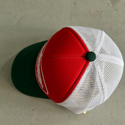 Corteiz Alcatraz Trucker Hat Red Green