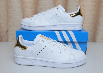 Adidas Stan Smith White Gold Metallic