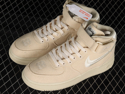 Nike Air Force 1 Mid Stussy Fossil