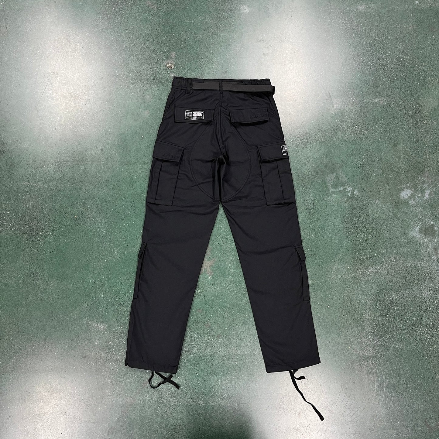 Corteiz Guerillaz Cargo Pants Triple Black