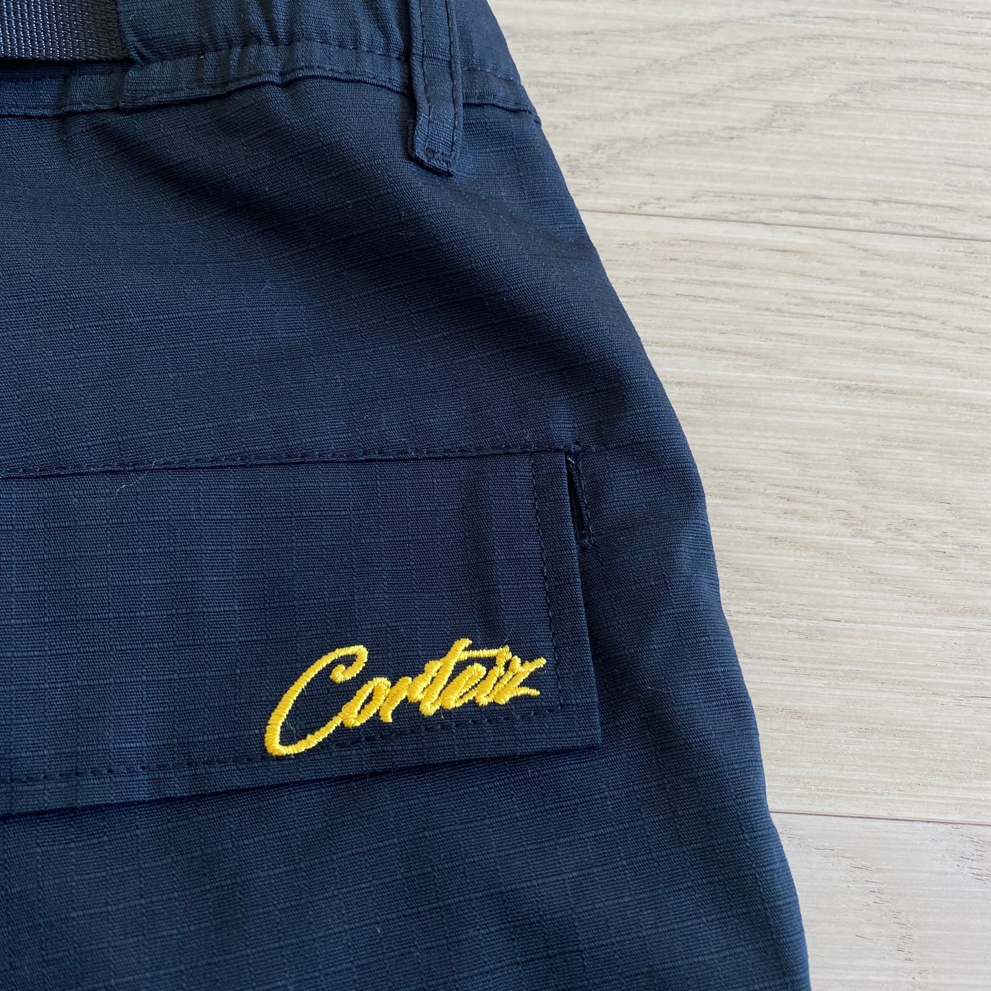 Corteiz Guerillaz Cargo Pants Black Yellow