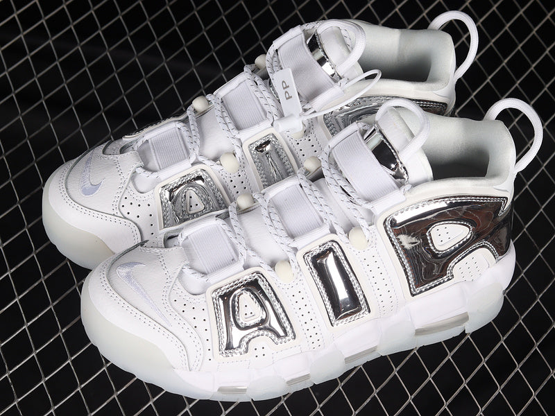 Nike Air More Uptempo Chrome White