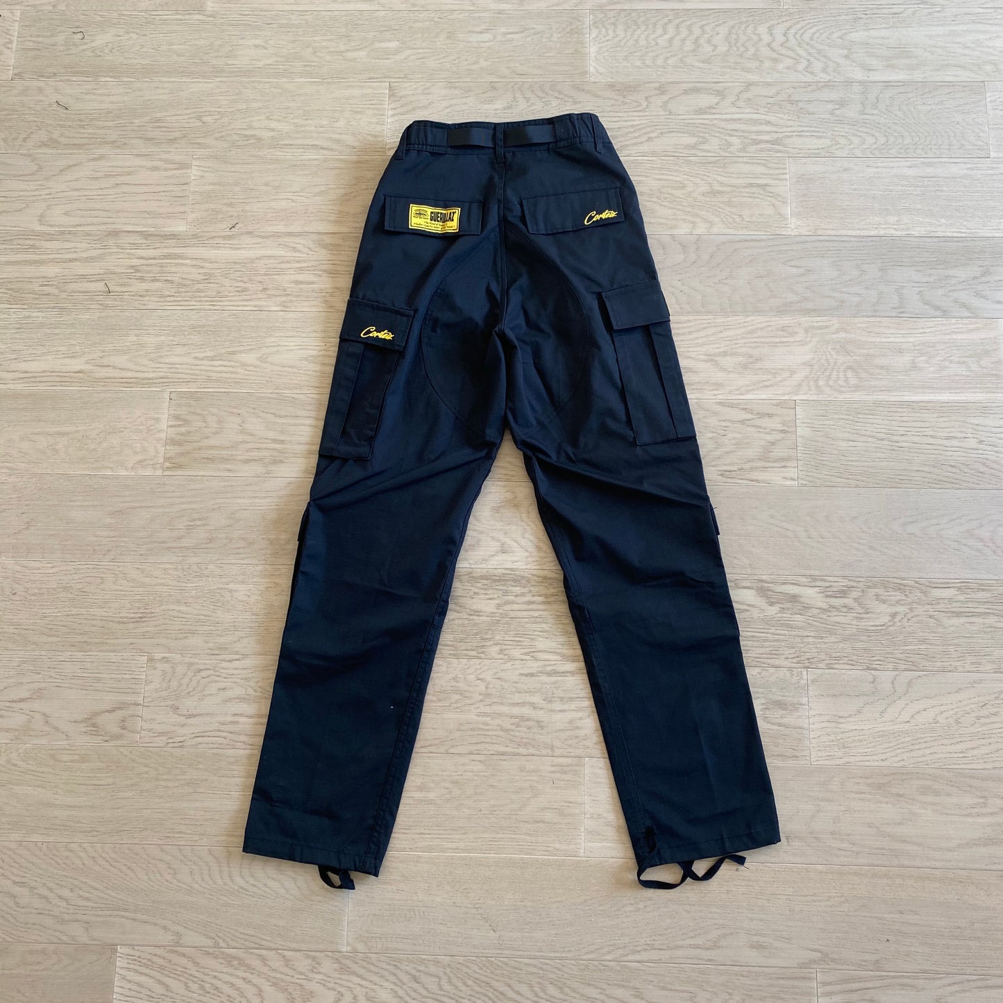 Corteiz Guerillaz Cargo Pants Black Yellow