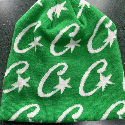 Corteiz Cstarz Monogram Beanie Green