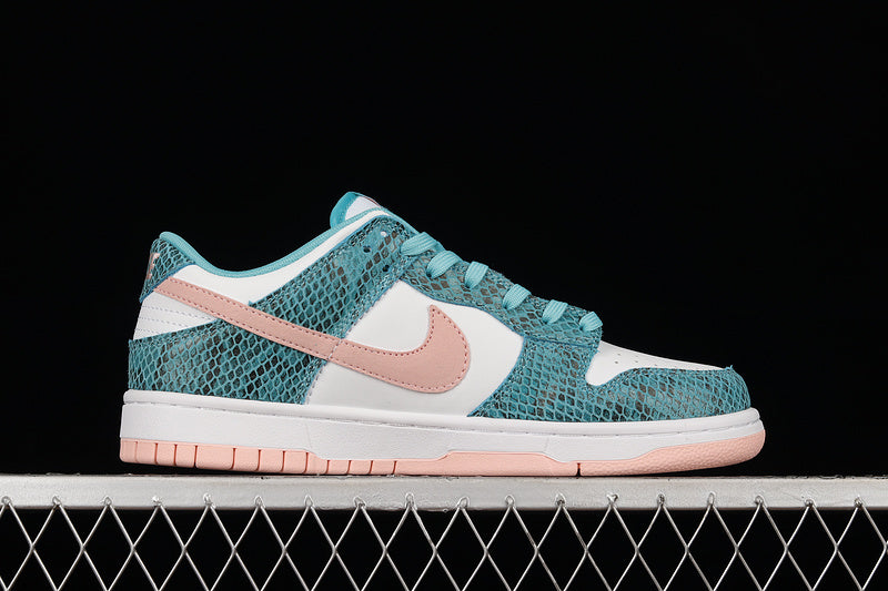 Nike Dunk Low Snakeskin Washed Teal Bleached Coral