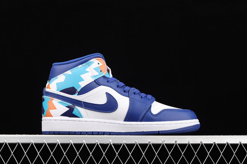 Jordan 1 Mid Geometric Print