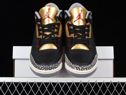 Jordan 3 Retro Black Cement Gold