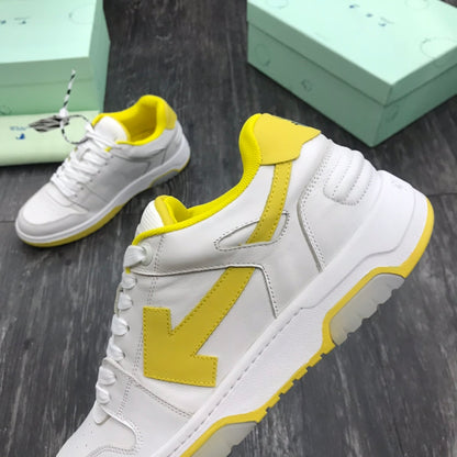 Off-White Out Of Office OOO Low Tops White Yellow