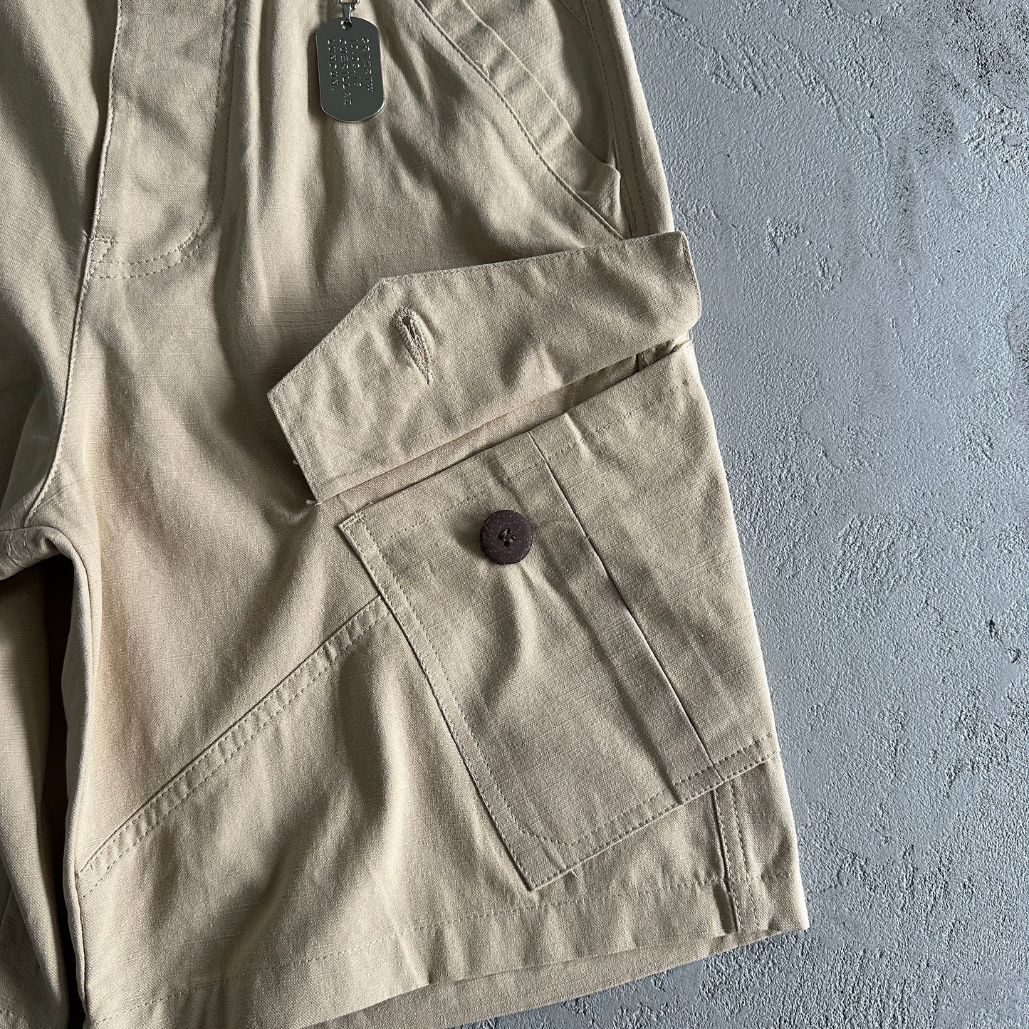 Corteiz Storm Cargo Shorts Beige