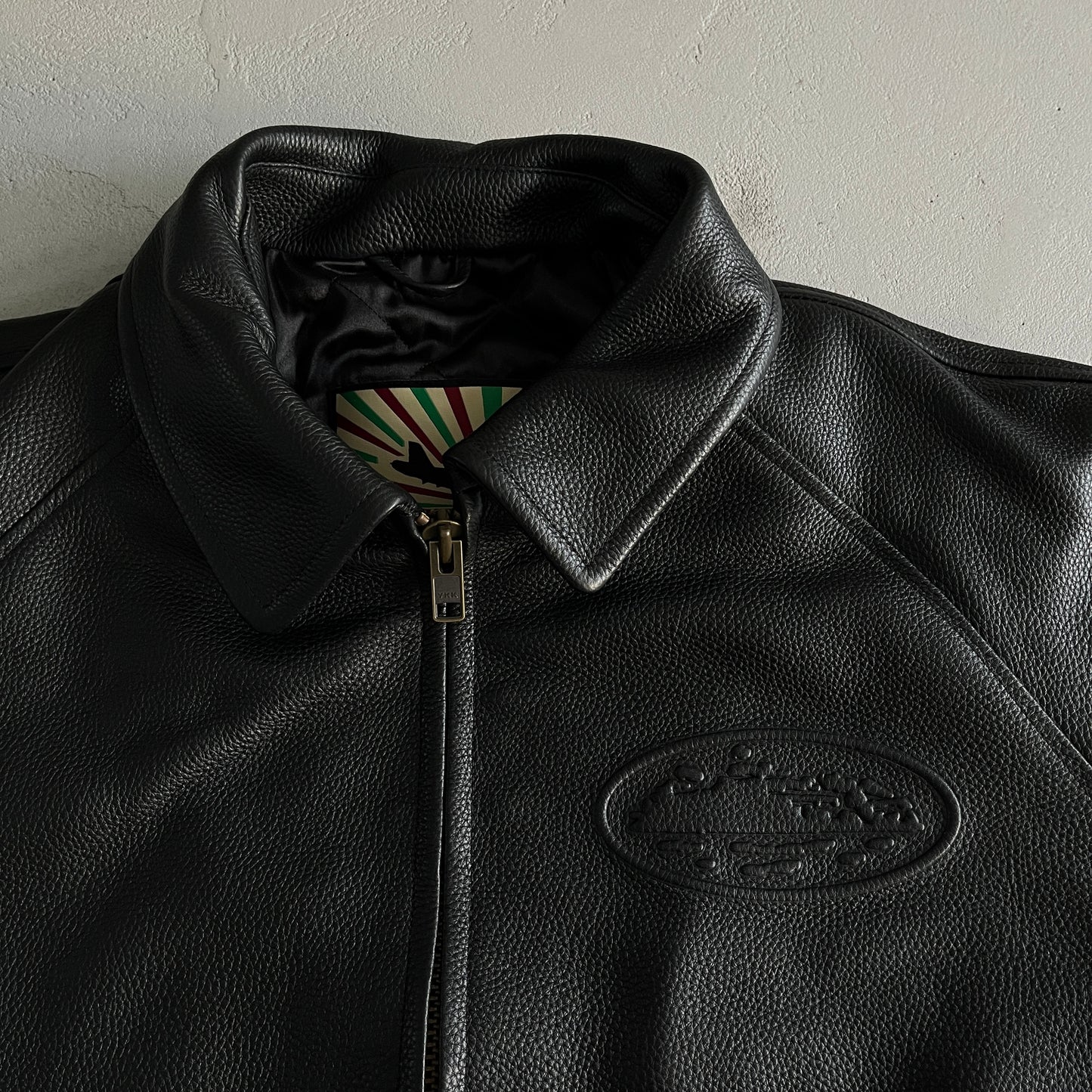 Corteiz Leather Jacket Black