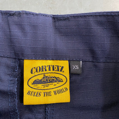 Corteiz Guerillaz 21' Cargo Shorts Navy