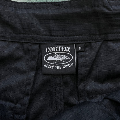 Corteiz Guerillaz Cargo Pants Triple Black