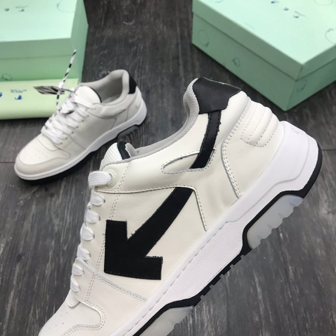 Off-White Out Of Office OOO Low Tops White Black