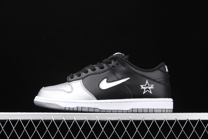 Nike SB Dunk Low Supreme Jewel Swoosh Silver