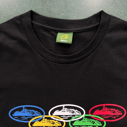 Corteiz Alcatraz Olympic Tee Black