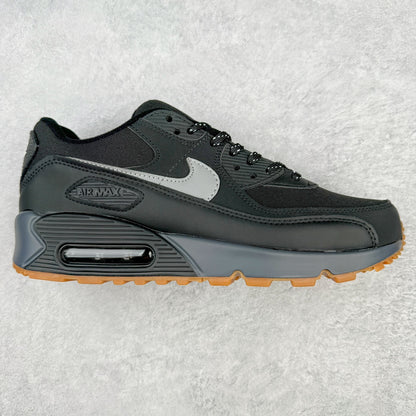 Nike Air Max 90 Black Smoke Grey Gum Reflective