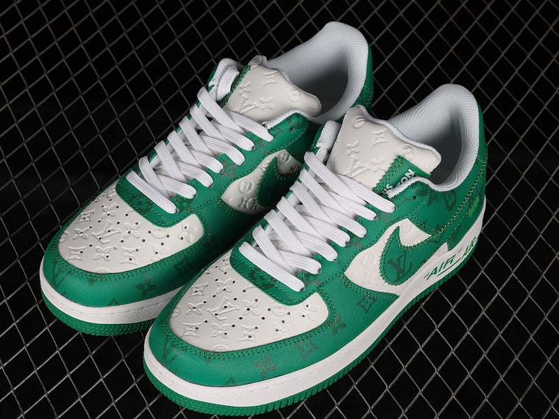 Nike Air Force 1 Low Louis Vuitton By Virgil Abloh White Green