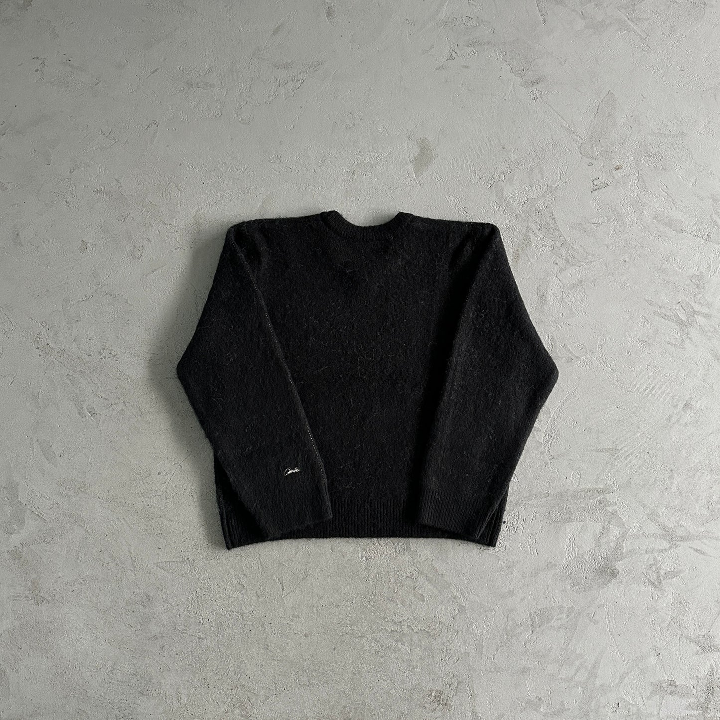 Corteiz C-Star Mohair Knit Sweater Black