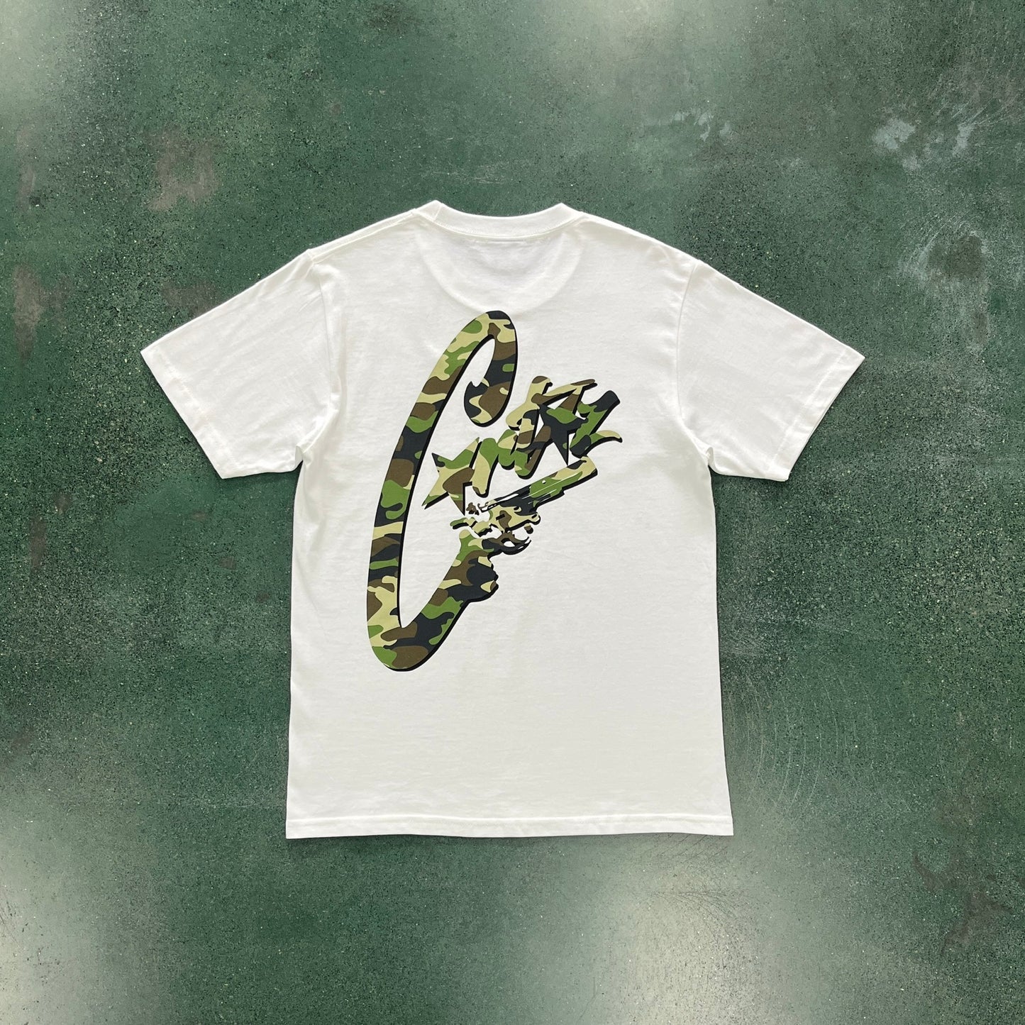 Corteiz Camo Gunslinger Tee White Camo