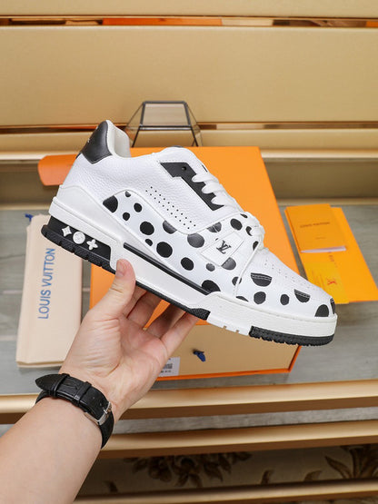 Louis Vuitton LV Trainer Yayoi Kusama White Black