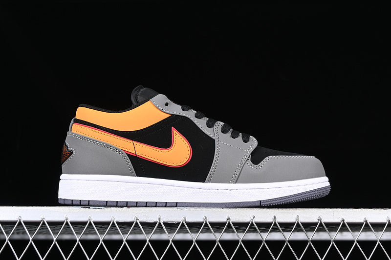 Jordan 1 Retro Low Light Graphite Vivid Orange