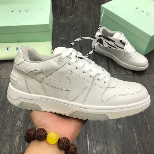 Off-White Out Of Office OOO Low Tops Calf Leather Triple White